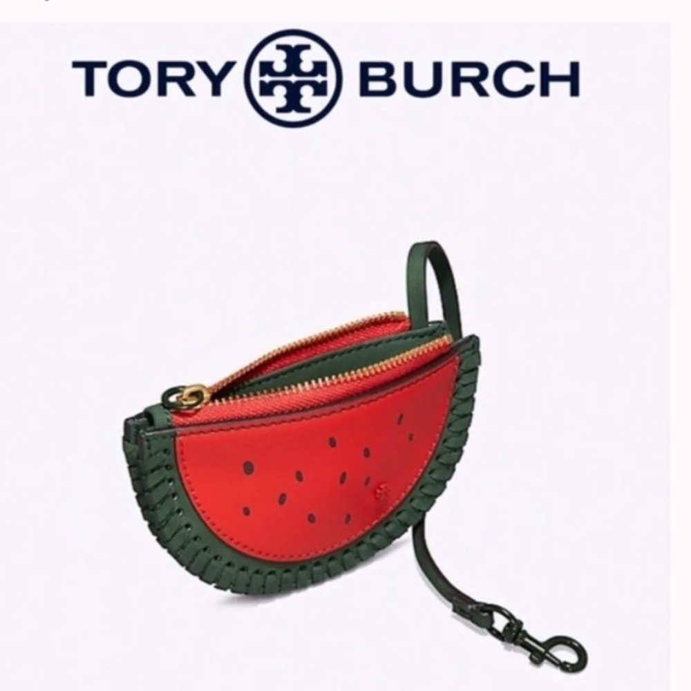 TORY BURCH Watermelon Coin Pouch Key Ring